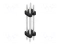 Connector: pin strips; pin header; male; PIN: 4; 3A; 100V; THT; 2mm FISCHER ELEKTRONIK SLY6.122.4.Z