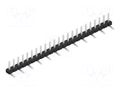 Connector: pin strips; pin header; male; PIN: 23; SMT; 3A; 100V; 2mm FISCHER ELEKTRONIK SLY7SMD036.23.Z