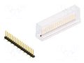Connector: pin strips; pin header; male; PIN: 18; SMT; 3A; 100V; 2mm FISCHER ELEKTRONIK SLY7SMD062.18.GSM