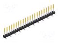 Connector: pin strips; pin header; male; PIN: 22; SMT; 3A; 100V; 2mm FISCHER ELEKTRONIK SLY7SMD062.22.S