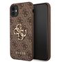 Guess case for iPhone 11 / XR from the 4G Big Metal Logo series - brown, Guess 3666339006631