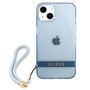 Guess GUHCP13MHTSGSB iPhone 13 6.1 &quot;blue / blue hardcase Translucent Stap, Guess 3666339040680 3666339040680
