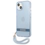 Guess GUHCP13SHTSGSB iPhone 13 mini 5,4 &quot;blue / blue hardcase Translucent Stap, Guess 3666339040673 3666339040673