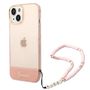 Guess GUHCP14MHGCOHP iPhone 14 Plus 6.7&quot; pink/pink hardcase Translucent Pearl Strap, Guess 3666339064297 3666339064297