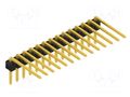 Connector: pin strips; pin header; male; PIN: 14; THT; 3A; 250V; SL 3 FISCHER ELEKTRONIK SL3.131.14.G