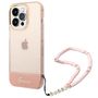 Guess GUHCP14XHGCOHP iPhone 14 Pro Max 6.7&quot; pink/pink hardcase Translucent Pearl Strap, Guess 3666339064310