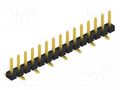 Connector: pin strips; pin header; male; PIN: 15; 3A; 250V; SMT; 1x15 FISCHER ELEKTRONIK SLLP5SMD05115.G