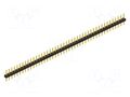 Connector: pin strips; pin header; male; PIN: 44; 3A; 100V; THT; 2mm FISCHER ELEKTRONIK SLY1.081.44.G
