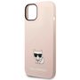 Karl Lagerfeld KLHCP14MSLCTPI iPhone 14 Plus 6.7 &quot;hardcase light pink / light pink Silicone Choupette Body, Karl Lagerfeld 3666339076641 3666339076641