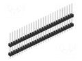 Connector: pin strips; pin header; male; PIN: 27; THT; 3A; 250V; 1x27 FISCHER ELEKTRONIK SL13.122.27.Z