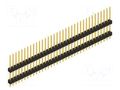 Connector: pin strips; pin header; male; PIN: 35; THT; 3A; 250V; 1x35 FISCHER ELEKTRONIK SL13.122.35.G
