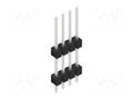 Connector: pin strips; pin header; male; PIN: 4; THT; 3A; 250V; SL 13 FISCHER ELEKTRONIK SL13.122.4.Z