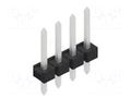 Connector: pin strips; pin header; male; PIN: 4; 3A; 250V; THT; 1x4 FISCHER ELEKTRONIK SLLP1.112.4.Z