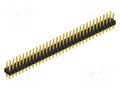 Connector: pin strips; pin header; male; PIN: 64; 3A; 250V; THT; 2x32 FISCHER ELEKTRONIK SLP2.16.117.64.G