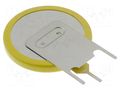 Battery: lithium; CR2032,coin; 3V; 225mAh; non-rechargeable MITSUBISHI BAT-CR2032-H/MT