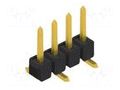 Connector: pin strips; pin header; male; PIN: 4; 3A; 250V; SMT; 1x4 FISCHER ELEKTRONIK SL10SMD0524.G