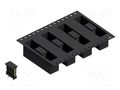 Connector: pin strips; pin header; male; PIN: 4; 3A; 250V; SMT; 1x4 FISCHER ELEKTRONIK SL10SMD0624.SBTR