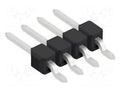 Connector: pin strips; pin header; male; PIN: 4; 3A; 250V; SMT; 1x4 FISCHER ELEKTRONIK SL12SMD0324.Z