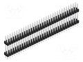 Connector: pin strips; pin header; male; PIN: 64; 3A; 250V; THT; 2x32 FISCHER ELEKTRONIK SL6.147.64.Z