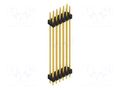 Connector: pin strips; pin header; male; PIN: 12; 3A; 250V; THT; 2x6 FISCHER ELEKTRONIK SL6.415.12.G
