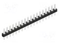 Connector: pin strips; pin header; male; PIN: 18; SL7; 3A; 250V; THT FISCHER ELEKTRONIK SL7.18.Z