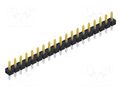 Connector: pin strips; pin header; male; PIN: 19; THT; 3A; 250V; 1x19 FISCHER ELEKTRONIK SLLP1.082.19.S