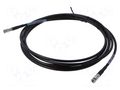 Cable; 3m; Micro BNC male,both sides; shielded; black; straight 3M 1CX12-33-0G-003.0
