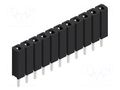 Connector: pin strips; socket; female; PIN: 11; THT; 3A; 125V; BL 1 FISCHER ELEKTRONIK BL1.11.Z