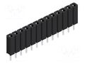 Connector: pin strips; socket; female; PIN: 13; BL 1; 3A; 125V; THT FISCHER ELEKTRONIK BL1.13.Z