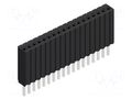 Connector: pin strips; socket; female; PIN: 18; THT; 1.5A; 125V; 1x18 FISCHER ELEKTRONIK BLM.KG.1.18.Z