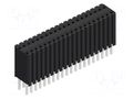 Connector: pin strips; socket; female; PIN: 40; BLM KG 2; 1.5A; 125V FISCHER ELEKTRONIK BLM.KG.2.40.Z