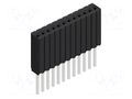 Connector: pin strips; socket; female; PIN: 12; THT; 1.5A; 125V; 1x12 FISCHER ELEKTRONIK BLM.LG.1.12.Z
