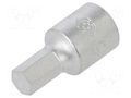 Socket; socket spanner; Bit: hex key; Size: HEX 6mm; 1/4" KING TONY KT-201506MX