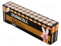 Battery: alkaline; AA; 1.5V; non-rechargeable; 24pcs; BASIC DURACELL BAT-LR6/DRB-K24