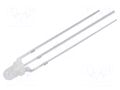 LED; orange,yellow; 3mm; 60°; Front: convex; 2.1÷2.6VDC; -30÷85°C OPTOSUPPLY OSYOJC3162A