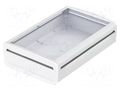 Enclosure: desktop; BoVersa; X: 185mm; Y: 275mm; Z: 73mm; white BOPLA BOV-48328630.HMT1