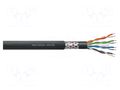 Wire; S/UTP; 6; stranded; Cu; PVC; black; 500m; Øcable: 7.9mm REDS MUSIC ETH-106/500