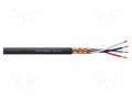 Wire: instrumental; 4x0.14mm2; stranded; Cu; black; Insulation: PVC REDS MUSIC MD-100/500