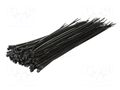 Cable tie; L: 300mm; W: 3.4mm; black; polyamide; 100pcs; UL94V-2 LOGILINK PC-KAB0004B