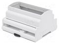 Enclosure: for DIN rail mounting; No.of mod: 6 ELBAG MR6/TK-AR-GR-AL