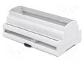 Enclosure: for DIN rail mounting; No.of mod: 9 ELBAG MR9/TK-GR-AL