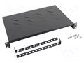 Shelf; 1U; black; Standard: 19" LANBERG AK-1004-B
