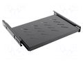 Shelf; 1U; black; Standard: 19" LANBERG AK-1006-B