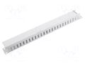 Cable organizer; 1U; grey; Standard: 19" LANBERG AK-1201-S