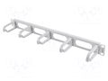 Cable organizer; 1U; grey; Standard: 19" LANBERG AK-1205-S