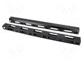 Cable organizer; 27U; black; vertical LANBERG AK-1207-B
