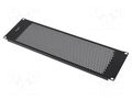 Stopper; 3U; black; Standard: 19"; perforated LANBERG AK-1413-B