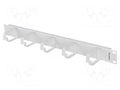 Cable organizer; 1U; grey; Standard: 19" LANBERG AK-1701-S