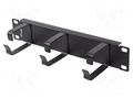Cable organizer; 1U; black; Standard: 10" LANBERG AK-1702-B
