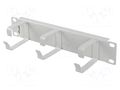 Cable organizer; 1U; grey; Standard: 10" LANBERG AK-1702-S
